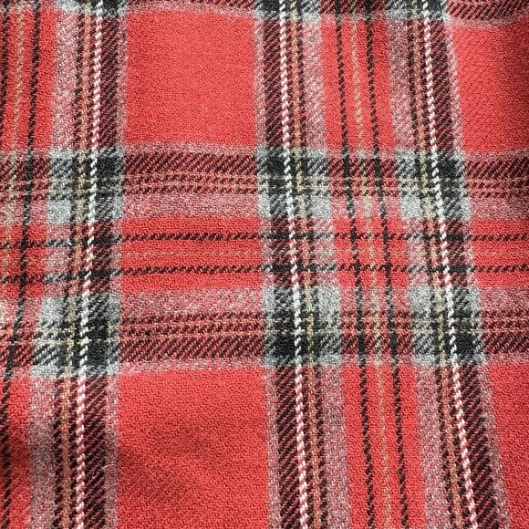 Liz Claiborne Skirt Womens 10 Red Gray Tartan Plaid Academia Preppy Schoolgirl - Picture 11 of 11
